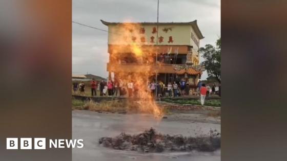 Mud volcano erupts in southern Taiwan