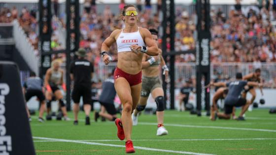 Four shoes worn by the Fittest Woman on Earth at the 2024 CrossFit Games