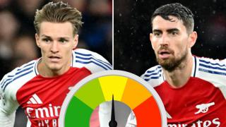 Arsenal player ratings: Martin Odegaard a class above as Jorgino hooked at half-time after needless yellow – The Sun
