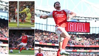 Arsenal 1 Newcastle 0: Watch Rice score beauty to all-but seal second for Gunners and dent Toon’s Champions League hopes
