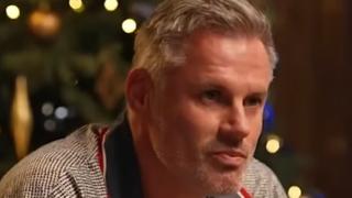 Gary Neville throws DRINK over Carragher after Liverpool blow Newcastle lead as fans say ‘he was gonna go for him there’