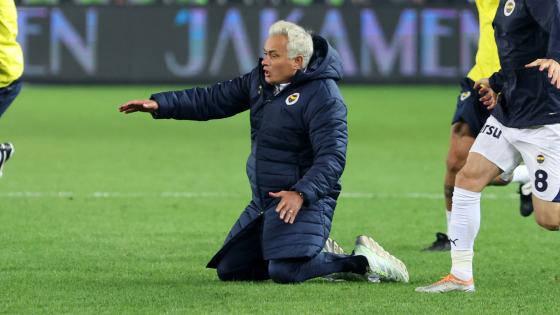 Jose Mourinho goads feared Trabzonspor fans in ‘wildest celebration since Camp Nou’ as explosion heard in background