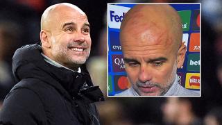 Guardiola looks battered and bruised in interview after Feyenoord draw as fans ask ‘what’s happened in dressing room?’