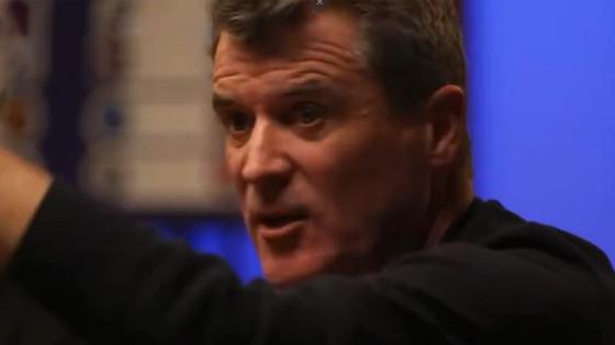 ‘Sit down.. childish,’ Roy Keane fumes at Ian Wright and slams ‘f***ing rubbish’ Man Utd star in Arsenal game watchalong