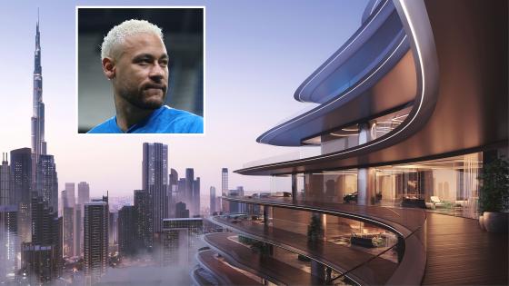 Neymar buys £43million penthouse in exclusive Bugatti block in Dubai with private car elevator straight to his door