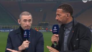 Rio Ferdinand and ‘touchy’ Martin Keown in awkward exchange live on TV after Arsenal’s defeat to Inter Milan