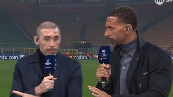 Rio Ferdinand and ‘touchy’ Martin Keown in awkward exchange live on TV after Arsenal’s defeat to Inter Milan