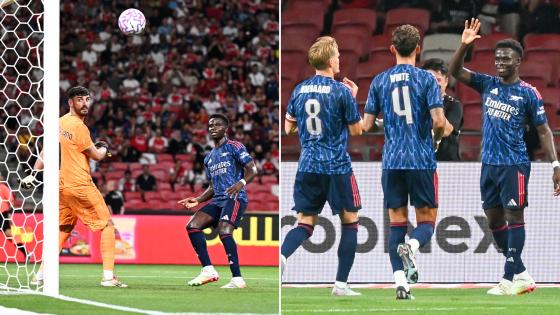 Arsenal 1 AC Milan 0: Saka edges cagey friendly as new signings make debut… but Italians get revenge on penalties
