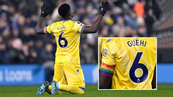 Crystal Palace star Marc Guehi writes message on his Rainbow captain’s armband AGAIN after being spoken to by FA