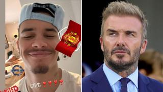 David Beckham shows true colours with savage reply to Arsenal fan son Romeo ahead of Man Utd clash
