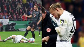 Goalkeeper ‘blames’ Harry Kane for leaving him bloodied with studs to the face during Bayern Munich clash