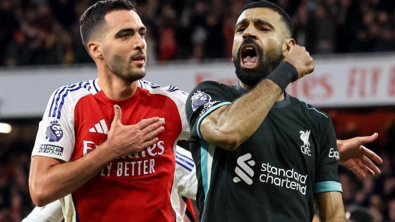 Arsenal 2 Liverpool 2: Gunners five points behind in Premier League title race after Mo Salah’s late leveller