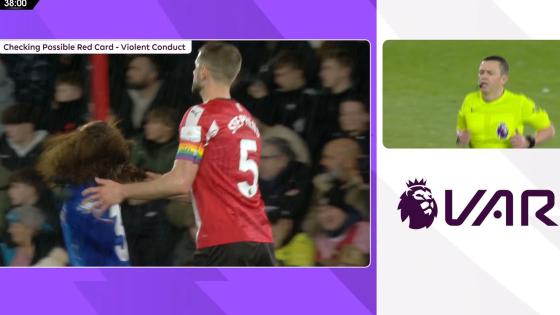 ‘Get him out’ fume Southampton fans after captain Jack Stephens sent off for pulling Marc Cucurella’s hair