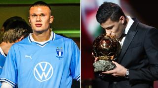 Erling Haaland skips Ballon d’Or ceremony to watch Europa League minnows as team-mate Rodri wins famous trophy