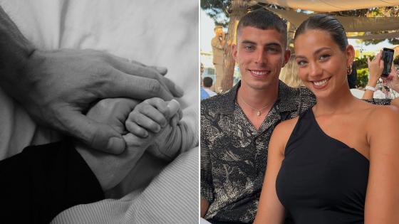 Kai Havertz and wife Sophia welcome baby boy in adorable post as Arsenal star becomes dad for first time
