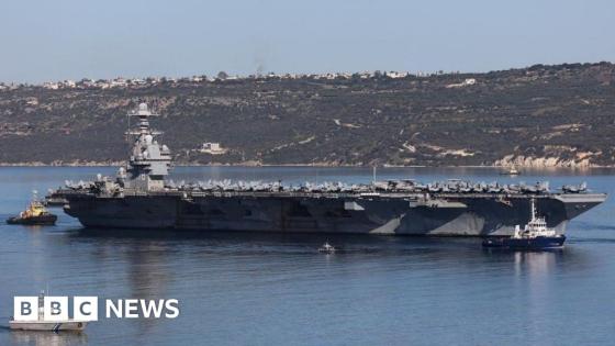 US aircraft carrier to sail to Crete for repairs after fire on board