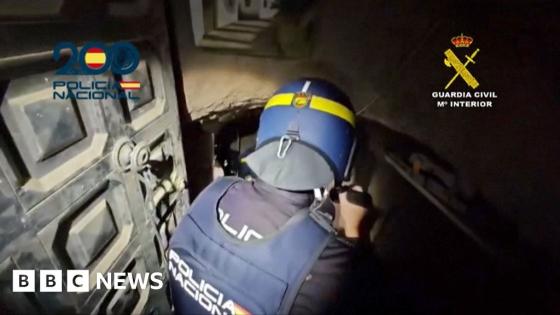 Spanish police uncover illegal underground shooting range