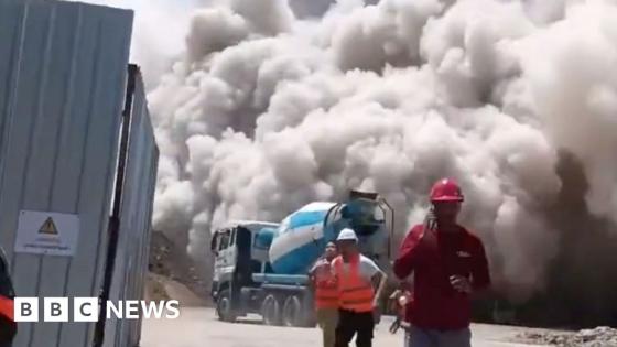 Moment Bangkok high-rise under construction collapses following Myanmar quake