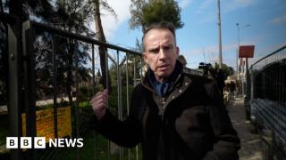 BBC reports from UN compound being demolished in East Jerusalem