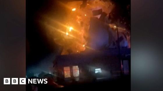 Explosion at Domino’s Pizza restaurant in Utah after car crashes into building