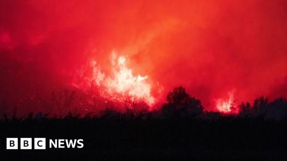 Deadly wildfire spreads in southern France