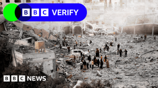 Videos show Israeli strike on school-turned-shelter in Gaza