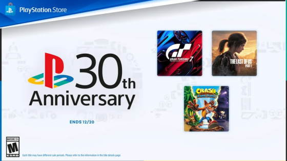 Sony announces its PlayStation 30th Anniversary sale, offering discounts on hundreds of games