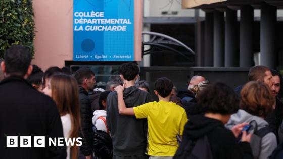 France teacher fighting for life after knife attack by pupil