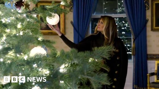 Melania Trump reveals White House Christmas decorations
