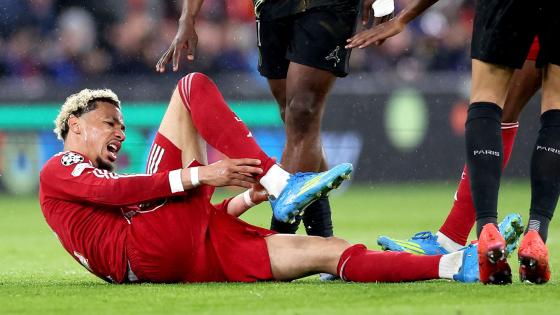 Hugo Ekitike forced off on stretcher in huge Liverpool injury blow that could end star’s World Cup hopes