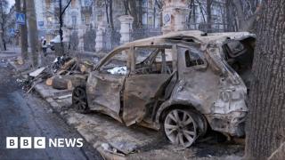 BBC visits scene of destruction in Sumy after Russian attack