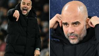Shocking moment furious Pep Guardiola has to be held back from fan as he tries to confront him in street
